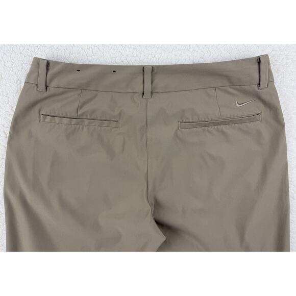 Nike Golf Capri Pants Womens 8 DriFit Performance Light Khaki - Picture 5 of 9